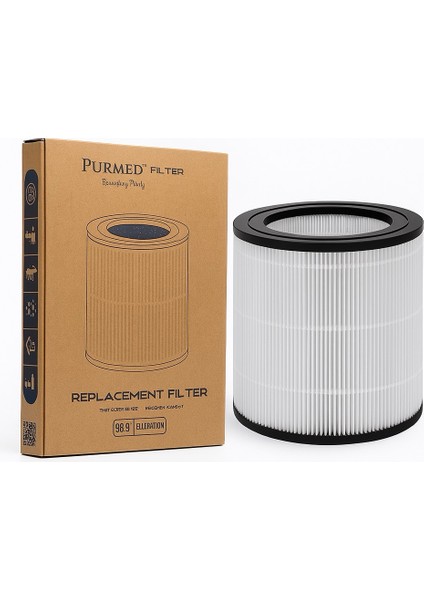 Philips 600 Serisi 0650/20, 0651/10 Hava Temizleyici Uyumlu - Fy0611/30 Hepa Filtre