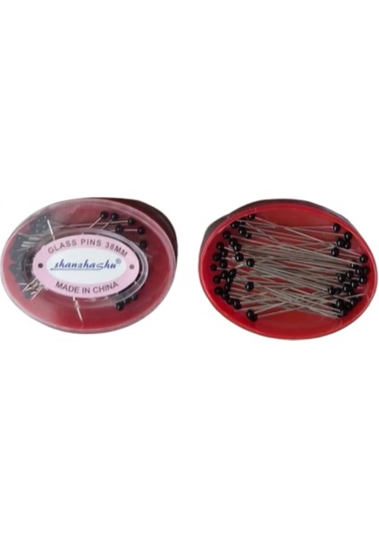 Cam Başlı 50'li Uzun Iğne Kutulu