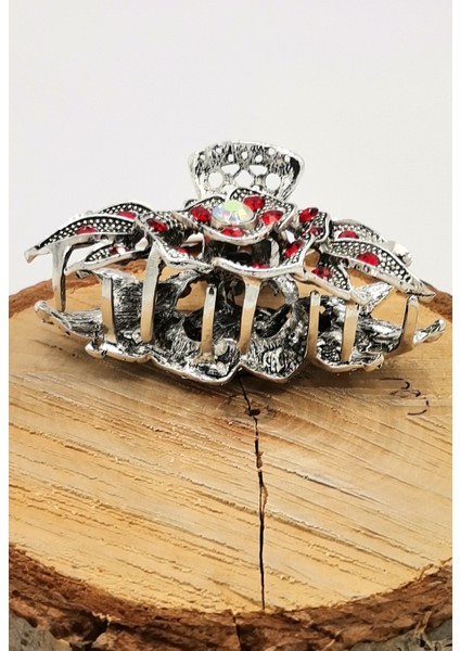 Döküm Metal Renkli Taşlı Lüks Toka