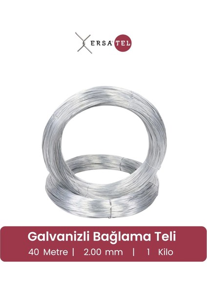 Galvanizli Bağlama Teli Sera Bağlama Teli Paslanmaz 1kg