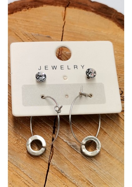 Renkli Figürlü Lüks Küpe