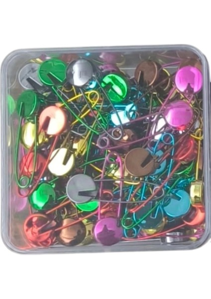 Çengelli Iğne Kilitli Bebe Renkli Küçük 100 Adet