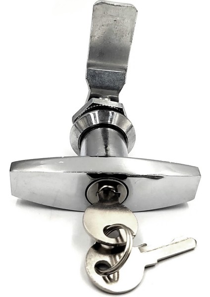 Mandallı Kollu T Tipli Dolap Çekmece Kilidi 2 Anahtarlı Metal Mobilya Elektrik Pano Kilidi 1 Adet indirimleri