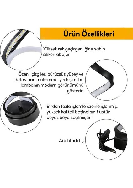 Dekoratif Kıvrımlı Masa Lambası fiyatları