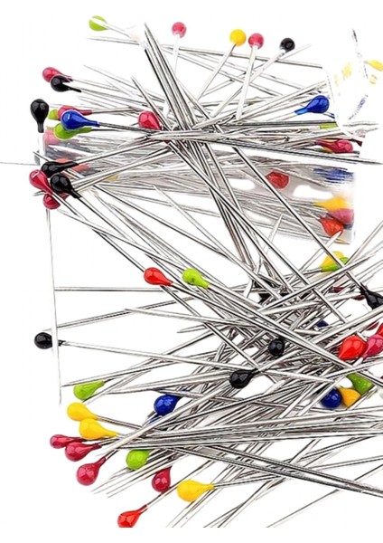 Minelli Iğne Kutulu Renkli Başlı 100'LÜ