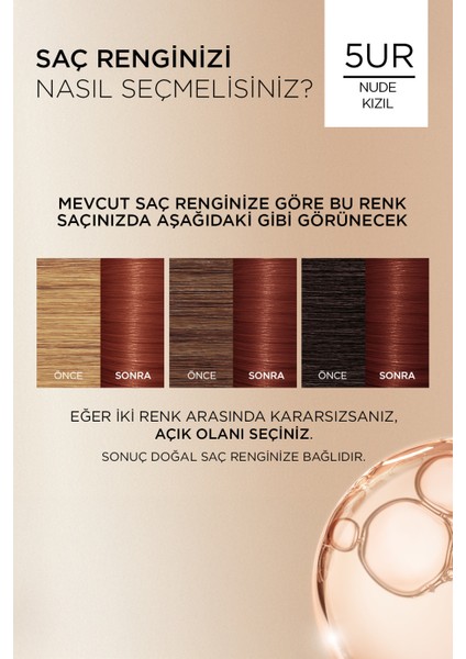 L’oréal Paris Excellence Creme Nude Renkler Saç Boyası – 5ur Nude Kızıl indirimleri