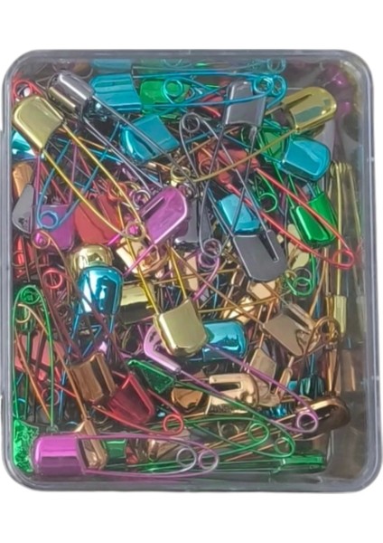 Çengelli Iğne Kilitli Bebe Renkli Büyük 100 Adet