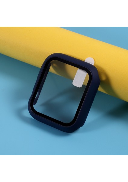 Apple Watch Series 4/5/6/se/se (2022) 40 mm - Koyu Mavi Için Ekran Filmli Çizilmez Sert Pc Kılıfı (Yurt Dışından)