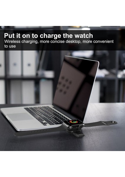 X512 Apple Samsung Evrensel Saat Şarj Cihazı Mini Manyetik Kablosuz Şarj Pedi Type-C + USB Fişli - Siyah (Yurt Dışından) fiyatları