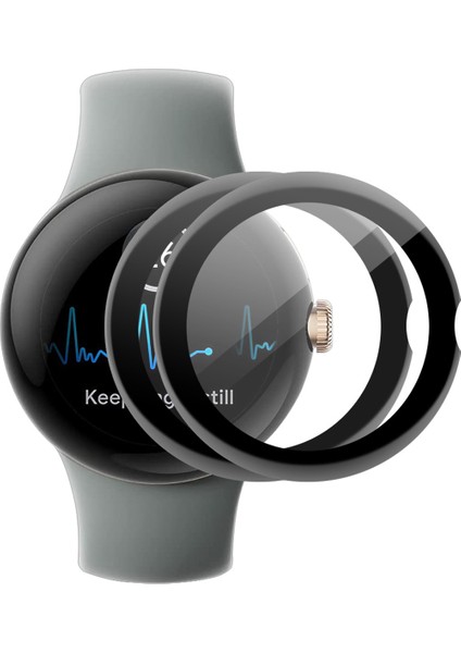 Enkay Hat Prınce 2 Adet/set 3D Kavisli Pmma Akıllı Saat Ekran Koruyucu Google Pixel Watch 2/pixel Watch Yumuşak Pc Kenar Çizilmez Hd Şeffaf Tam Kaplama Filmi (Yurt Dışından)