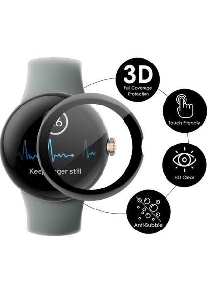 Enkay Hat Prınce 2 Adet/set 3D Kavisli Pmma Akıllı Saat Ekran Koruyucu Google Pixel Watch 2/pixel Watch Yumuşak Pc Kenar Çizilmez Hd Şeffaf Tam Kaplama Filmi (Yurt Dışından) fiyatları