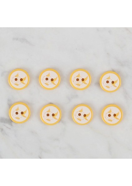 Crafts Sarı 8 Li Balık Düğme - 579 fiyatları