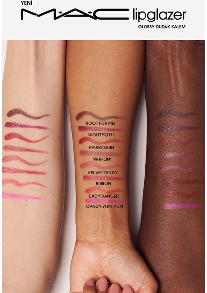 Lipglazer Glossy Liner - Whirlin' modelleri