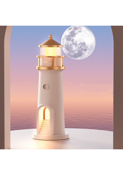 Ay Işığı Deniz Feneri Atmosfer Işığı Ay Ay Yatak Odası Başucu Prksiyon Işığı Bluetooth Hoparlör Gece Lambası (Yurt Dışından) fiyatları
