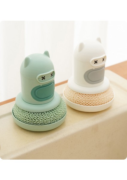 Sevimli Tencere ve Bulaşık Fırçası 2'li Paket (Yurt Dışından)