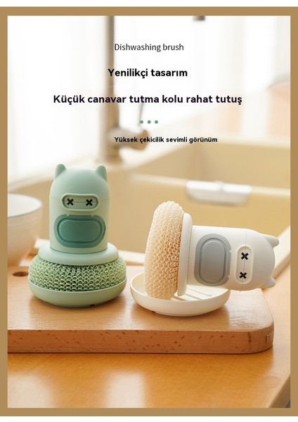 Sevimli Tencere ve Bulaşık Fırçası 2'li Paket (Yurt Dışından) fiyatları