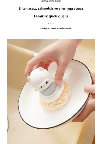 Sevimli Tencere ve Bulaşık Fırçası 2'li Paket (Yurt Dışından) modelleri