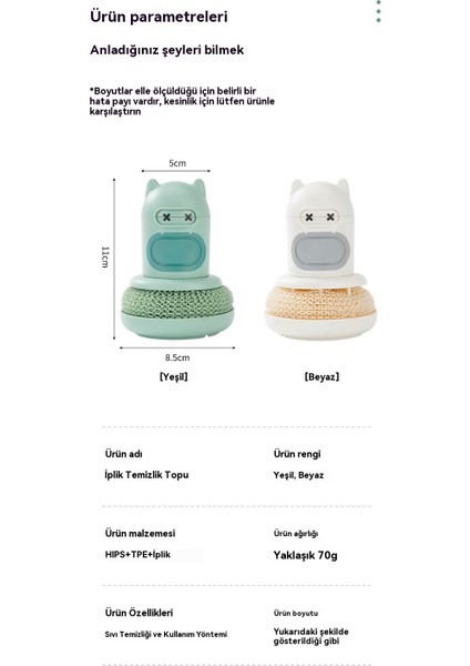 Sevimli Tencere ve Bulaşık Fırçası 2'li Paket (Yurt Dışından) indirimleri