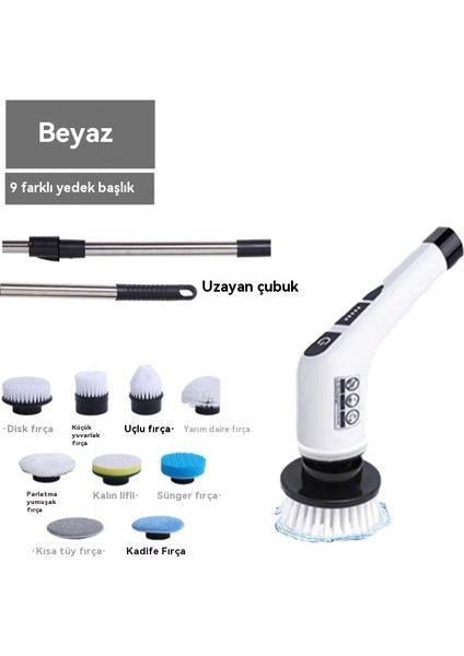 Akülü Elektrikli Temizleme Fırçası (Yurt Dışından)