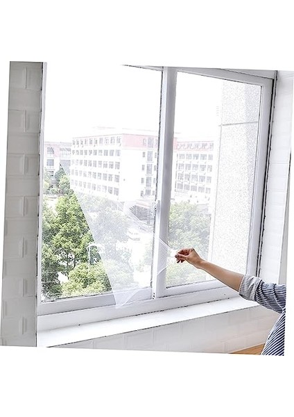 3 Parça Ağ Örgü Perde Kendinden Yapışkanlı Pencere Ekranı Sivrisinek Için Örgü Perde Sivrisinek Izgara Ekran Kesilebilir Ağ Perde Beyaz (Yurt Dışından) fırsatları