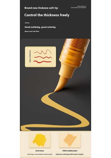 Enmy Little Black Box - Çocuklar Için Güvenli Yıkanabilir Akrilik Keçeli Kalemler (24 Renk Set) (Yurt Dışından) fırsatları