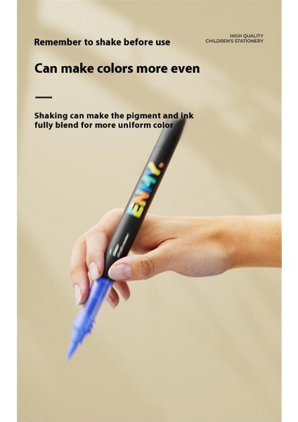 Enmy Little Black Box - Çocuklar Için Güvenli Yıkanabilir Akrilik Keçeli Kalemler (24 Renk Set) (Yurt Dışından) indirimleri