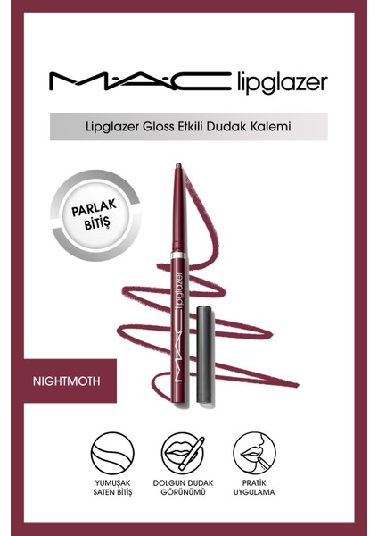 Lipglazer Glossy Liner - Nightmoth
