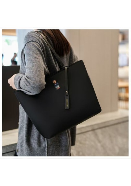 Ayı Nakış Kanvas Çanta Omuz Çantası (Yurt Dışından) modelleri