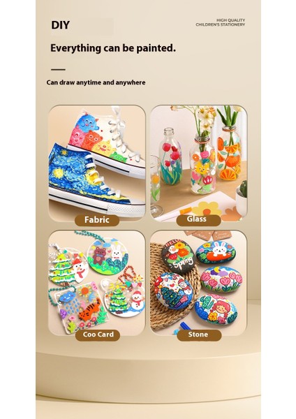 Enmy Tek Uçlu 24 Renkli Akrilik Katlanabilir Çocuk Güvenli Markör Seti (Su Bazlı & Yıkanabilir) (Yurt Dışından) fırsatları