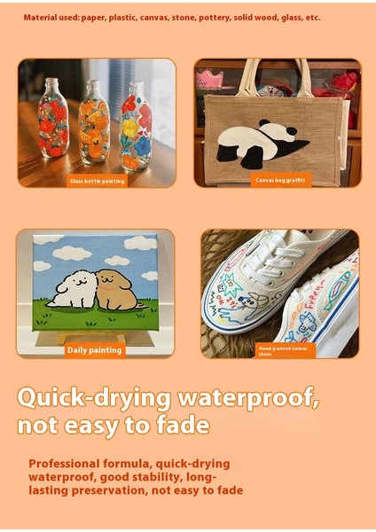 Akrilik Kalemler 48 Renk Opak Katlanabilir Güçlü Kapsama Çocuk Yetişkin Profesyonel Boyama Kalemleri Cam El Yapımı Tuval Dıy (Yurt Dışından) fiyatları