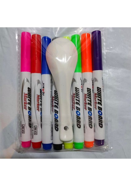 8 Renk Yıkanabilir】çocuk Çevre Koruma Su Bazlı Yüzer Kalem Su Süspansiyonu Silinebilir Beyaz Tahta Kalemi Eğitici Çizim Oyuncakları (Yurt Dışından)