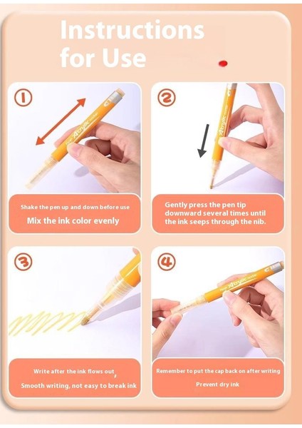 Lotto 1mm Ince Uçlu Akrilik Simli Markör｜12 Renk Akan Simli Fosforlu Kalem｜sulu Boya Markör Lazer Inci Kalem (Yurt Dışından) fiyatları