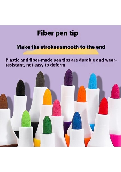 36 Renkli Üçgen Akrilik Markör Seti | Su Geçirmez ve Opak Katlanabilir | Öğrenci Sanat Kalemleri (Yurt Dışından) fiyatları