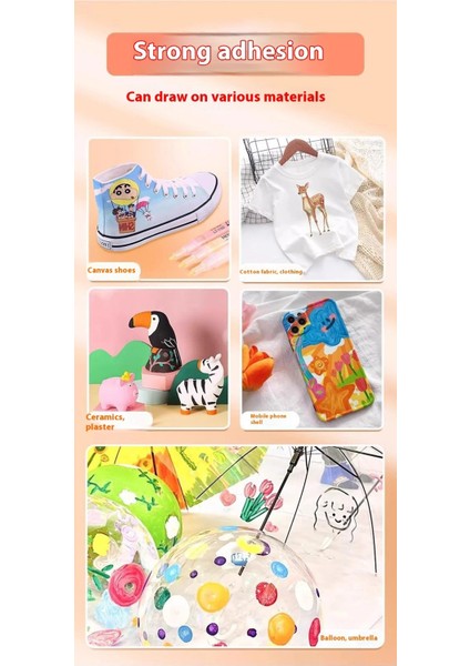 Lotto 2mm Kalın Uçlu Akrilik Simli Markör｜12 Renk Akan Simli Fosforlu Kalem｜sulu Boya Markör Lazer Inci Kalem (Yurt Dışından) modelleri