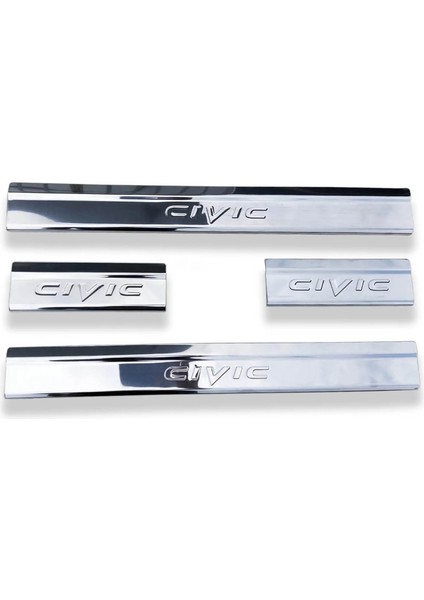 Kapı Eşiği Krom 4 Parça Civic Sd 2012-2016 Arası Modeller Için