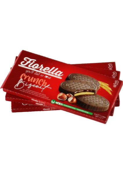 Fiorella Fındık Kremalı Çikolatalı Bisküvi 22,5 gr 3 Lü (3 Paket)