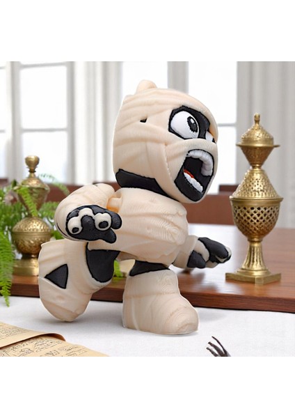 Tuvalet Mumyası Animasyonlu Dekor Sevimli Bandajlı Mumya Animasyonlu Dekor 2'li Paket (Yurt Dışından) indirimleri