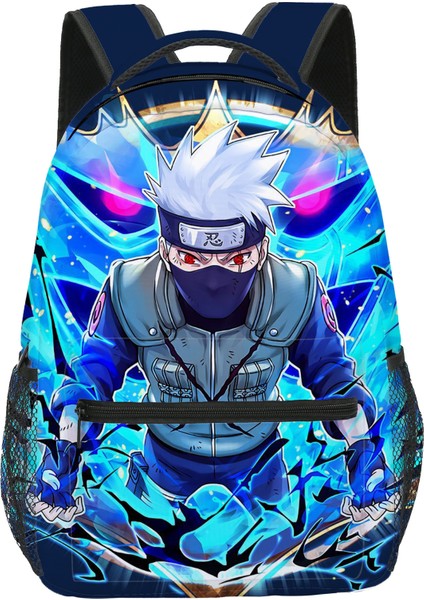 Kızlar ve Ilkokul ve Ortaokul Öğrencileri Için 3D Çift Taraflı Baskı Naruto Okul Çantası (Yurt Dışından)