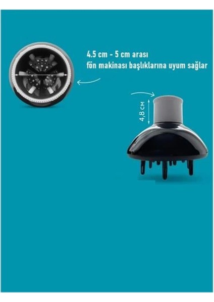 Isı Ayarlamalı Fön Için Difüzör Vigo Başlık Dönerli Profesyonel fiyatları