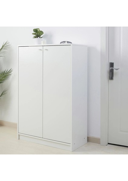 Kleppstad Ayakkabı Dolabı Beyaz 80 x 35 x 117 cm Kapaklı Geniş Depolamalı modelleri