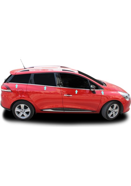 Cam Çıtaları Krom 8 Parça Clio Sport Tourer Sw 2012 ve Sonrası Modeller Için fiyatları