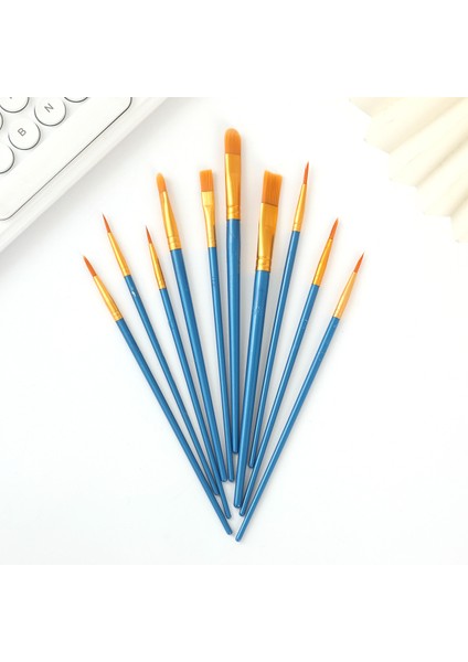 Çocuklar Için 10 Adet Pearlescent Plastik Çubuk Fırça Seti (Yurt Dışından) fiyatları