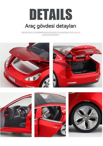 Tesla Araba Modeli Alaşım Araba Modeli Oyuncak Süsleri (Yurt Dışından) fiyatları