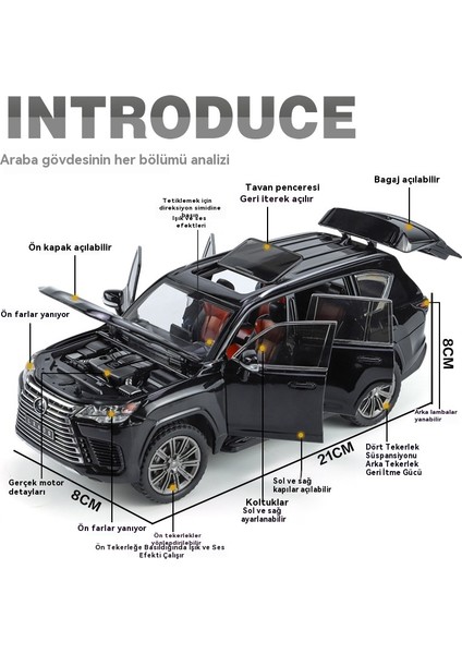 1:24 Off-Road Araba Suv Modeli Soklar Erkek Oyuncak (Yurt Dışından) indirimleri