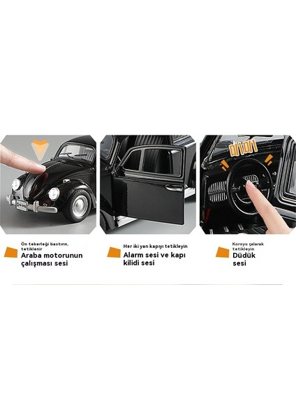 1:18 Beetle Alaşımlı Araba Modeli Klasik Retro Koleksiyon Süsleri (Yurt Dışından) fırsatları