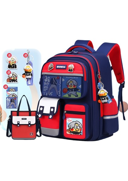 Büyük Kapasiteli Lamine Oxford Kumaş Öğrenci Okul Çantası (Yurt Dışından)