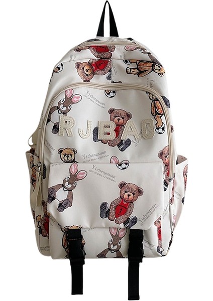 Kampüs Niş Basit Çok Yönlü Ortaokul ve Lise Öğrencileri Okul Çantası Büyük Kapasiteli Omuz Çantası (Yurt Dışından)