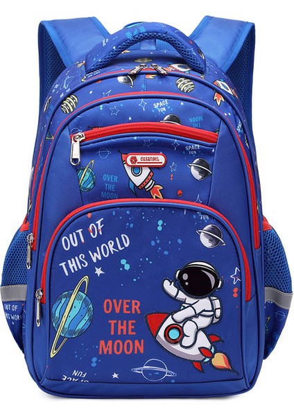 Ilkokul Öğrencileri Okul Çantası 3-6 Sınıflar Karikatür Sevimli Eğlence Omuz Çantası (Yurt Dışından)