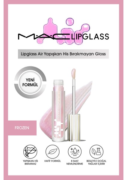 Lipglass Air Yapışkan His Bırakmayan Gloss - Frozen