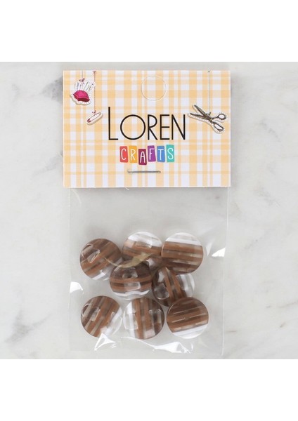 Crafts 8'li Desenli Düğme - 1088